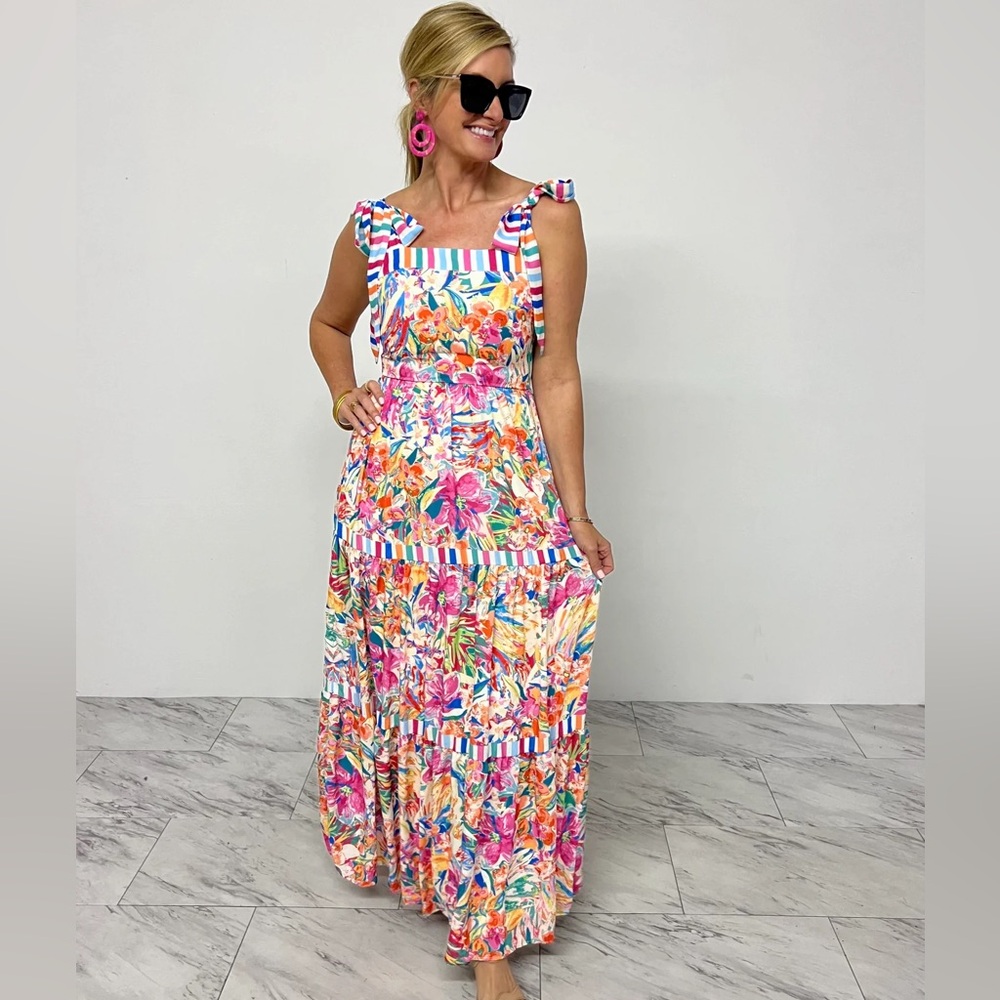 Chartreuse Boutique maxi dress